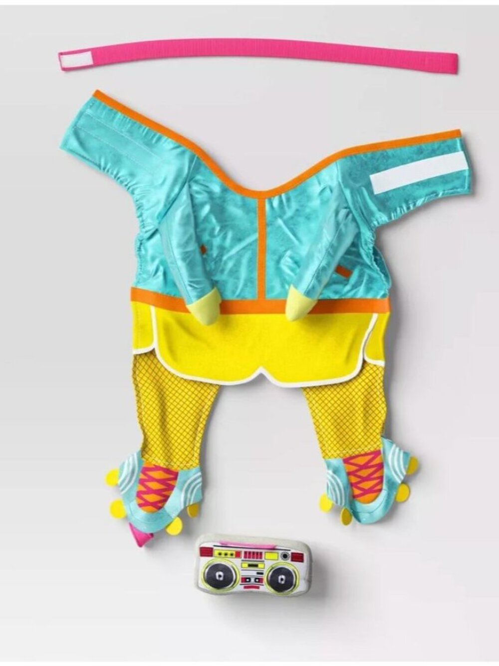 Hyde & Eek! XL Pet Retro Skater Costume With Headband & Boombox Toy - Picture 6 of 7